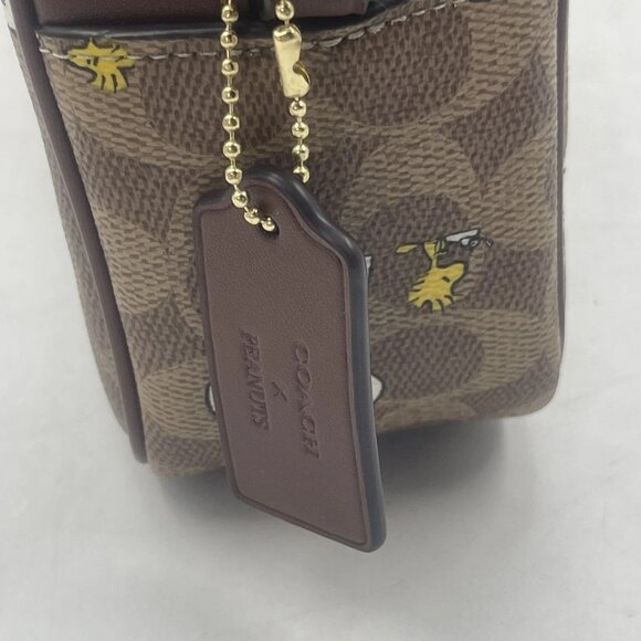 Coach x Peanuts Women’s Snoopy Jamie Camera Bag Brown Multi/Gold — CBM27 - Picture 7 of 11